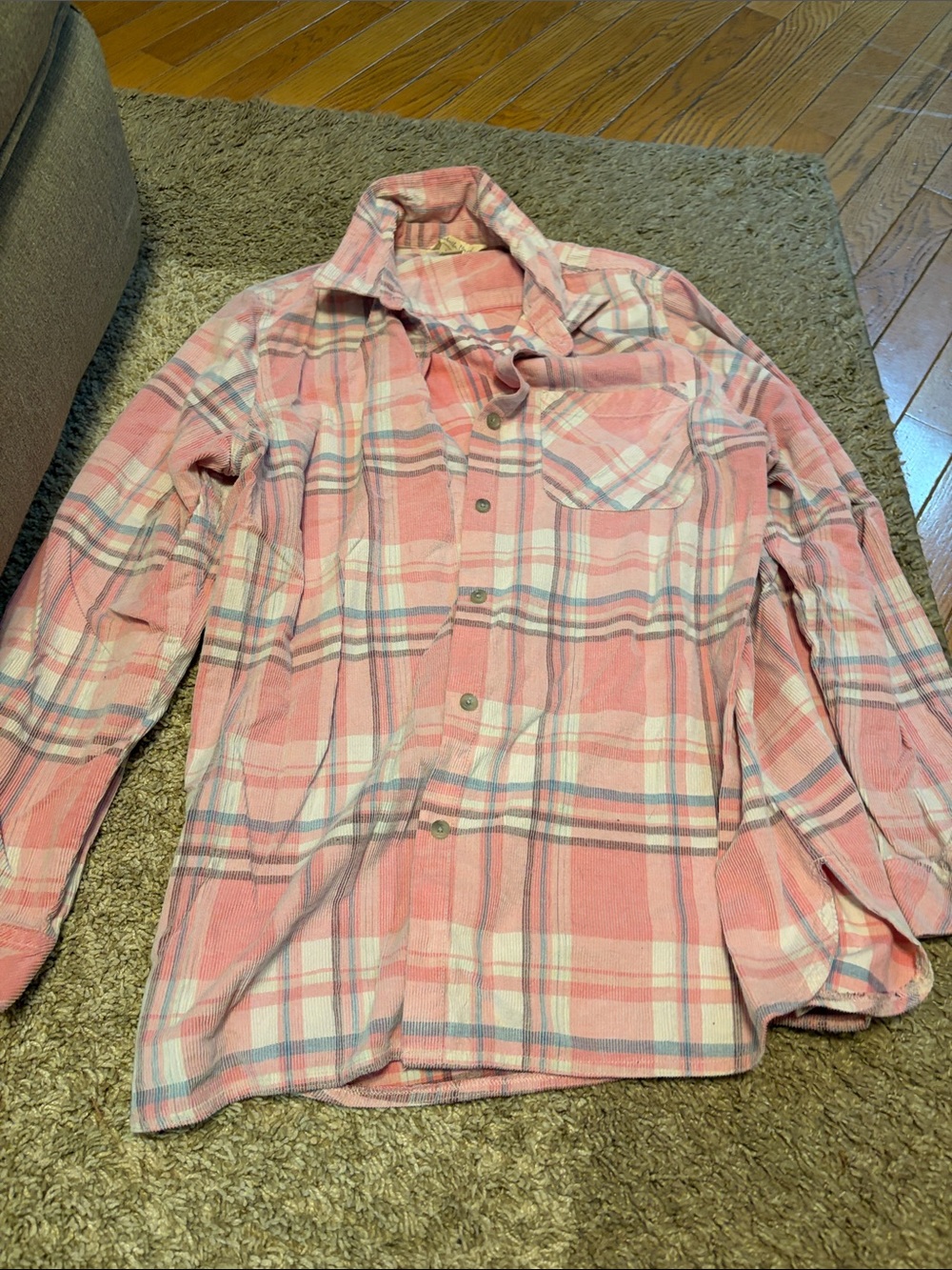 Isabella Bird Pink Plaid Button-Up Shirt